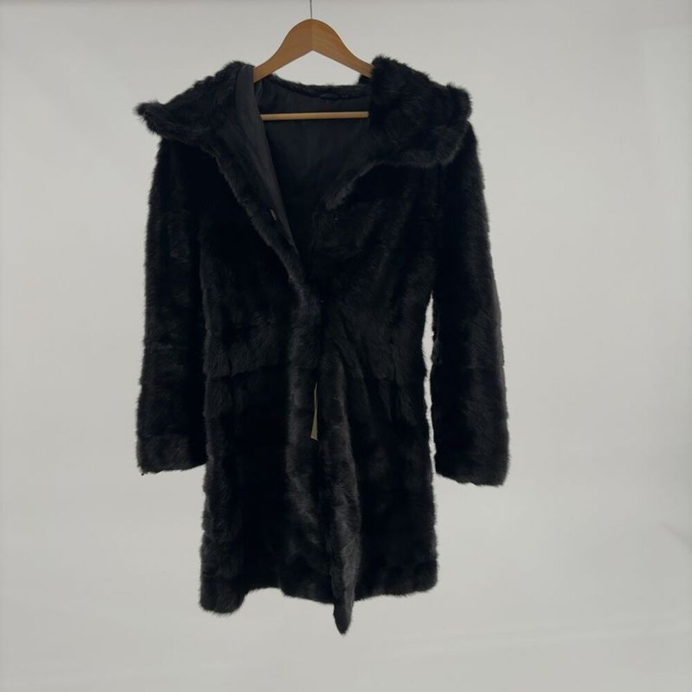 Furstar Black Mink Fur Coat